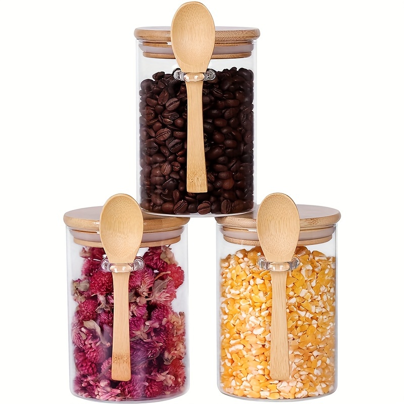  Botes de cocina-café/harina/alimentos/caramelos/pasta- juegos  de recipientes para el mostrador de la cocina : Hogar y Cocina