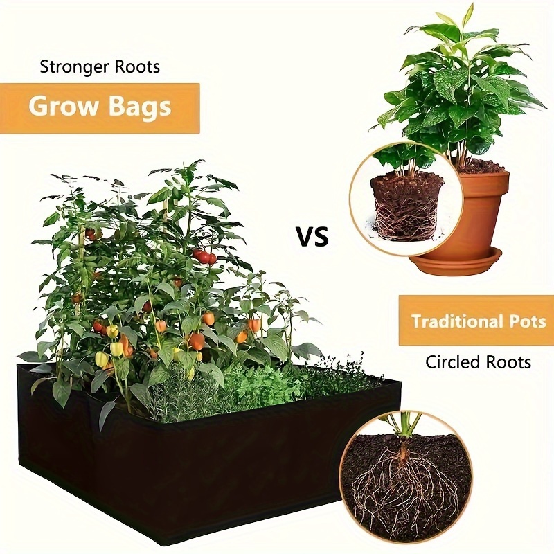 fabric plants grow bags 30\\128 gallon non woven fabric 5