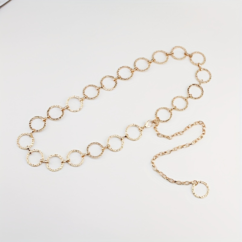 Accessories, Gold Loop Chain Belt