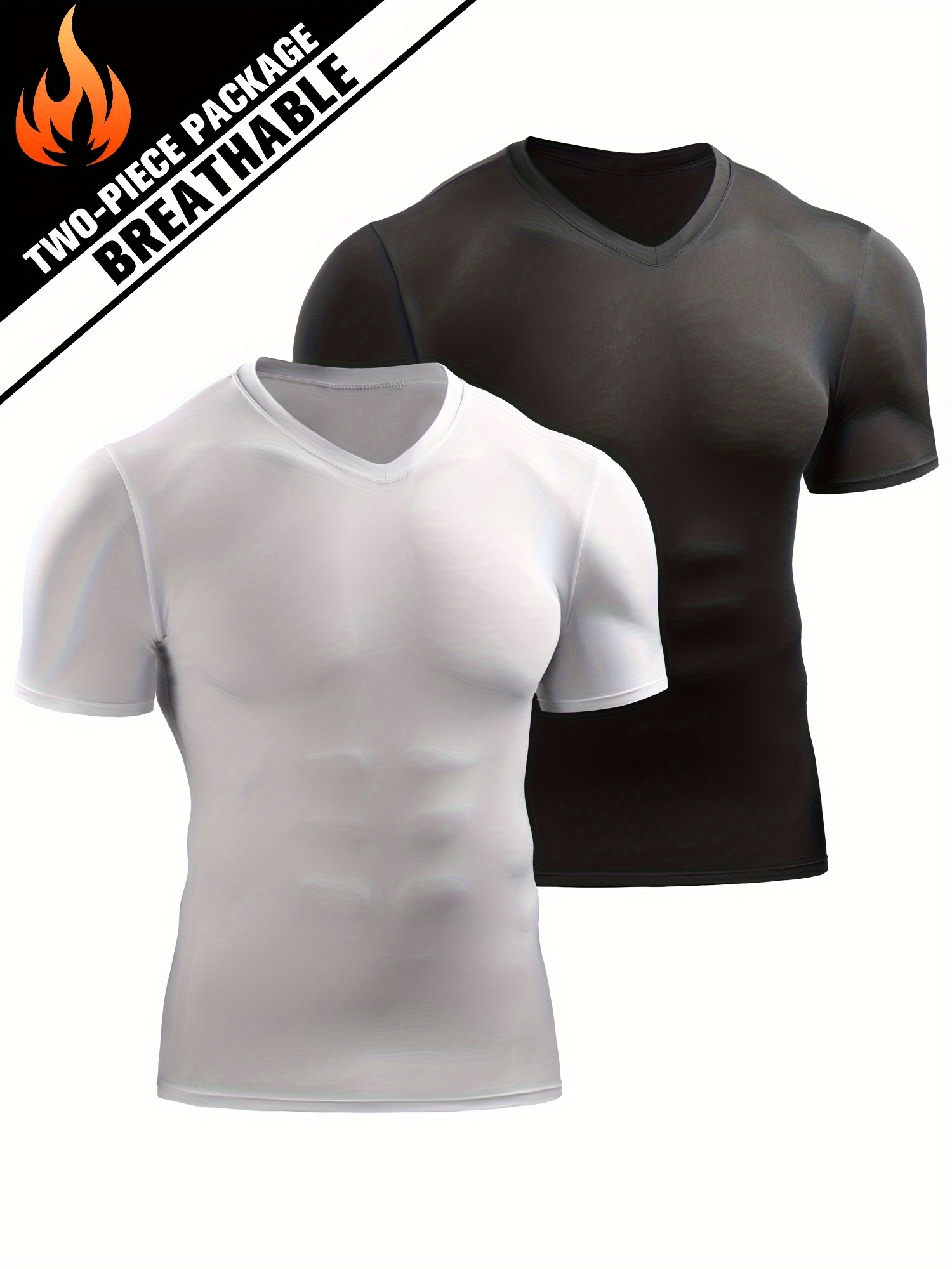 Breathable Compression Long Sleeve Sports Shirt Men Quick - Temu