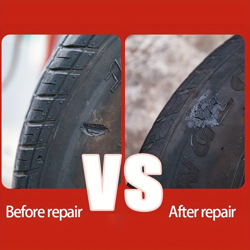 Pegamento Reparación Neumáticos Automóviles Pegamento Negro - Temu