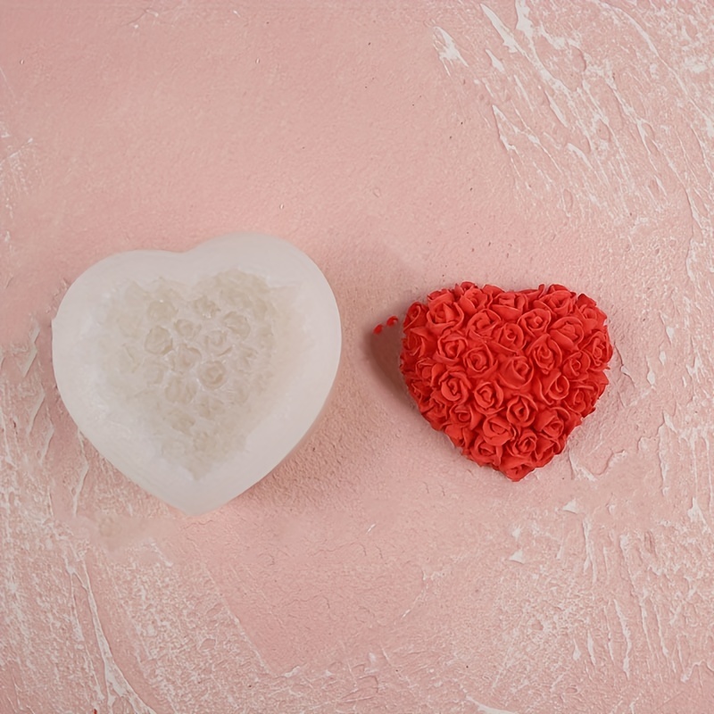 3d Woven Heart Silicone Mold Heart Shaped Candle Handmade - Temu