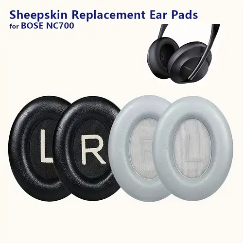 Almohadillas de repuesto para auriculares, almohadillas para los oídos,  espuma de esponja de cuero PU