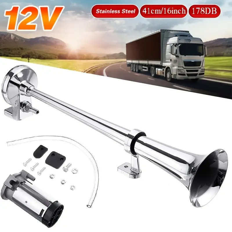 12v Car Truck Horn Train Air Horn 150db Loud Universal - Temu