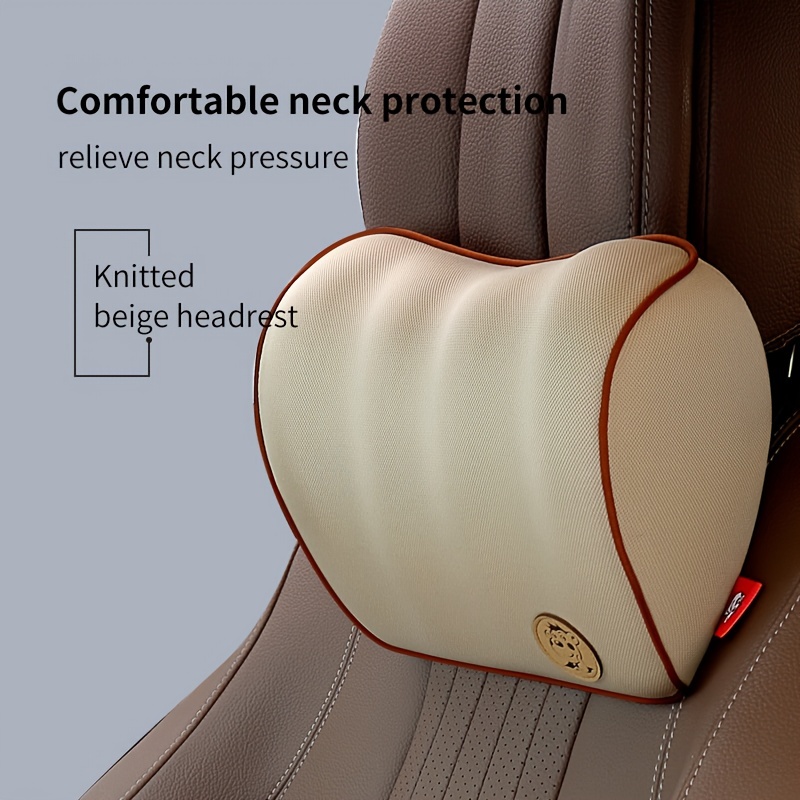 Black Car Neck Pillow For Driving Memory Foam Car Headrest Pillow - Temu  United Arab Emirates