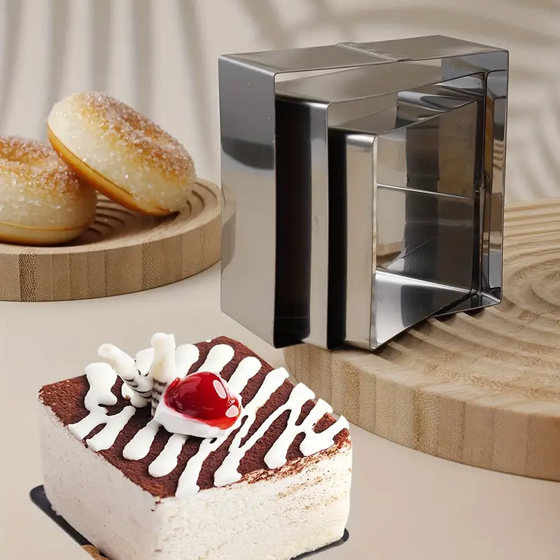 Square Cake Mold Rings, 3 Different Sizes Mousse Cake Rings