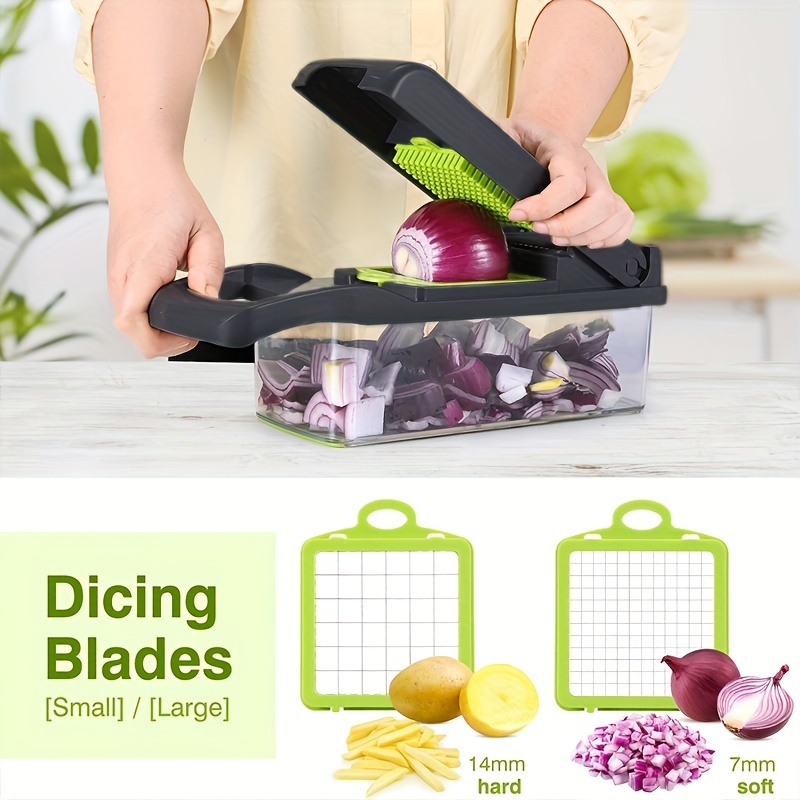 Multifunctional Vegetable Cutter, Chopper, Grater & Slicer, with 4 Typ –  GizModern