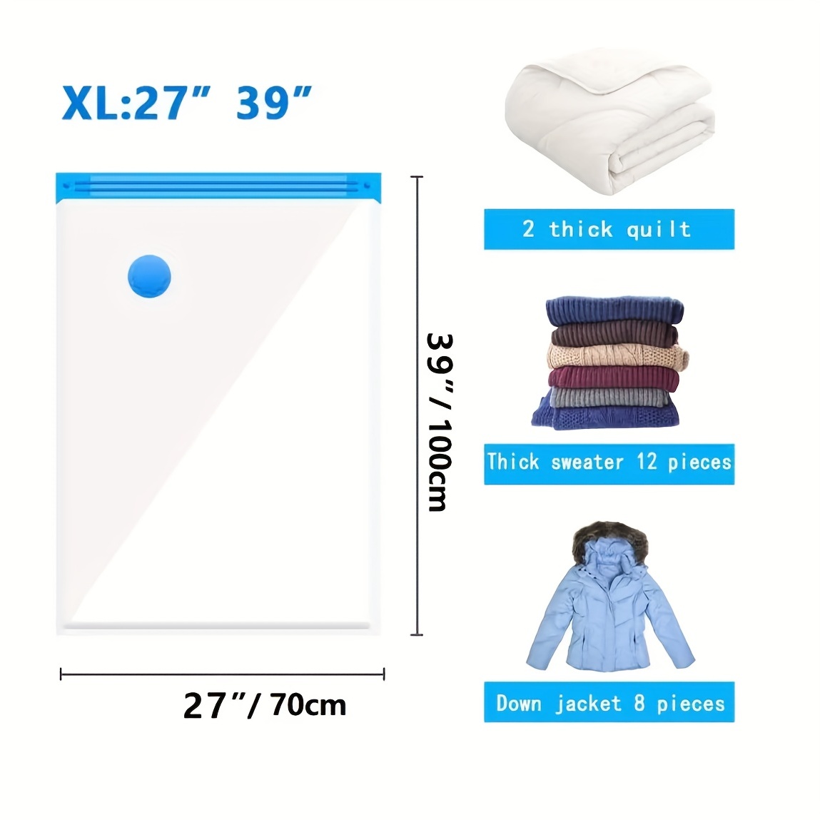 2 XL Compression Bags Clear - Room Essentials