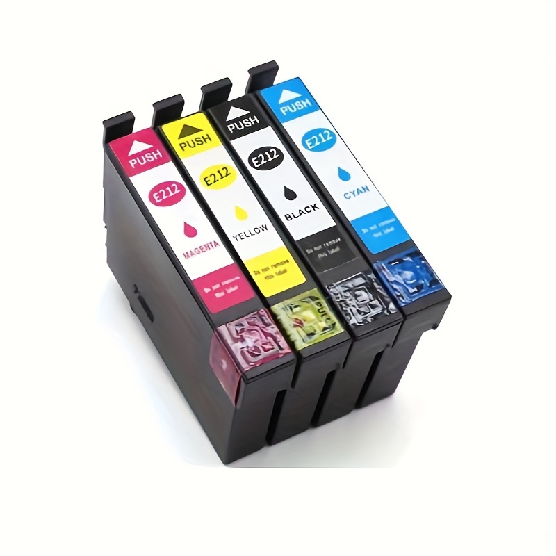 4Pcs Ink Cartridges, Inkjet Cartridge Printer Accessories, with 4 Color of  Black Cyan Magenta Yellow, for XP 235 XP 245