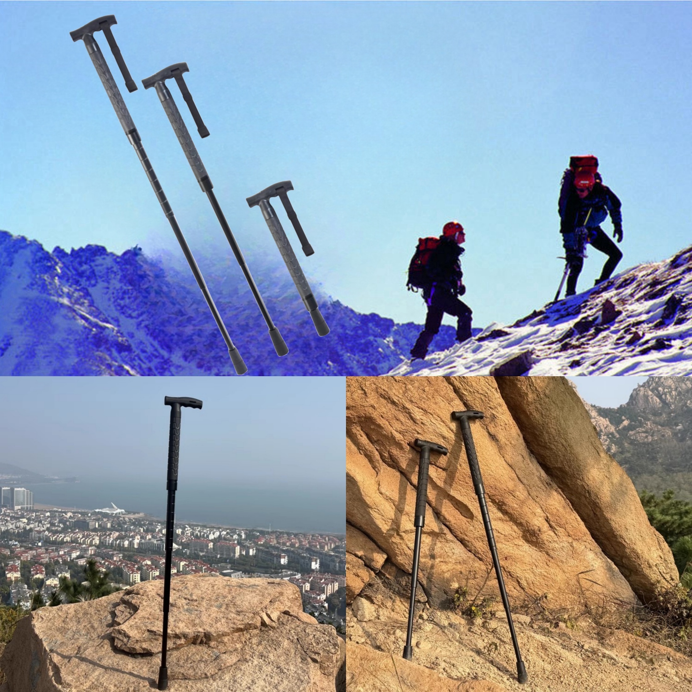 Ultra Light Mountaineering Pole For Hiking Climbing And Walking Telescopic  And Folding Cane Stick For Outdoor Adventures - Sports & Outdoors - Temu  Italy