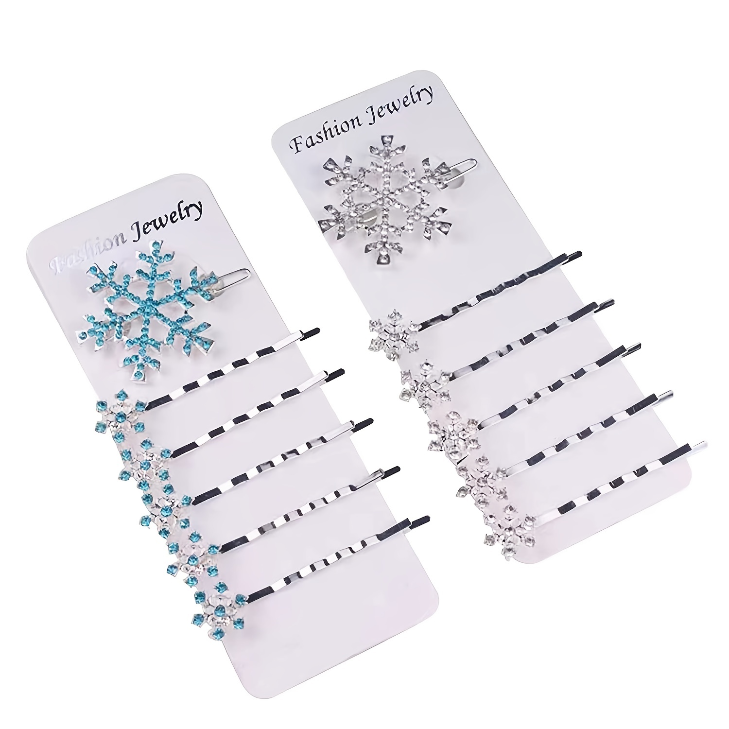 Barrette flocon de neige en strass