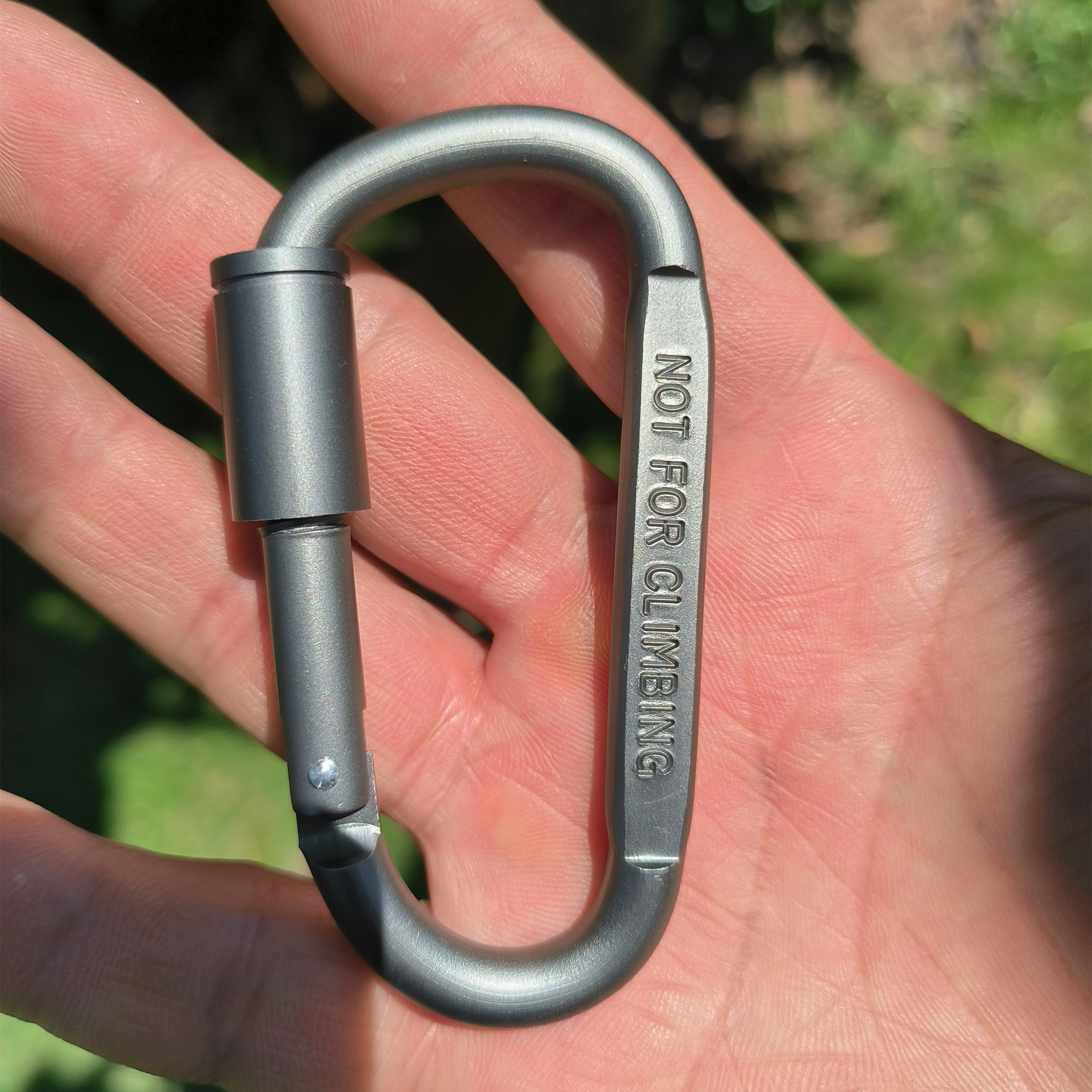 Hiking Aluminum D Shape Buckle Carabiner Survial Key Chain