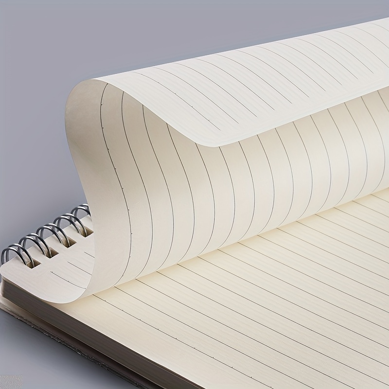 80 Sheets Coil Notebook PP Cover Horizontal Line Grid Hardcover Waterproof A5 B5