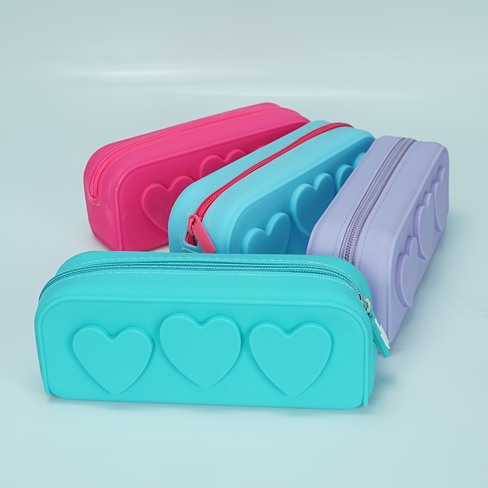 Silicone pencil shaped pencil case