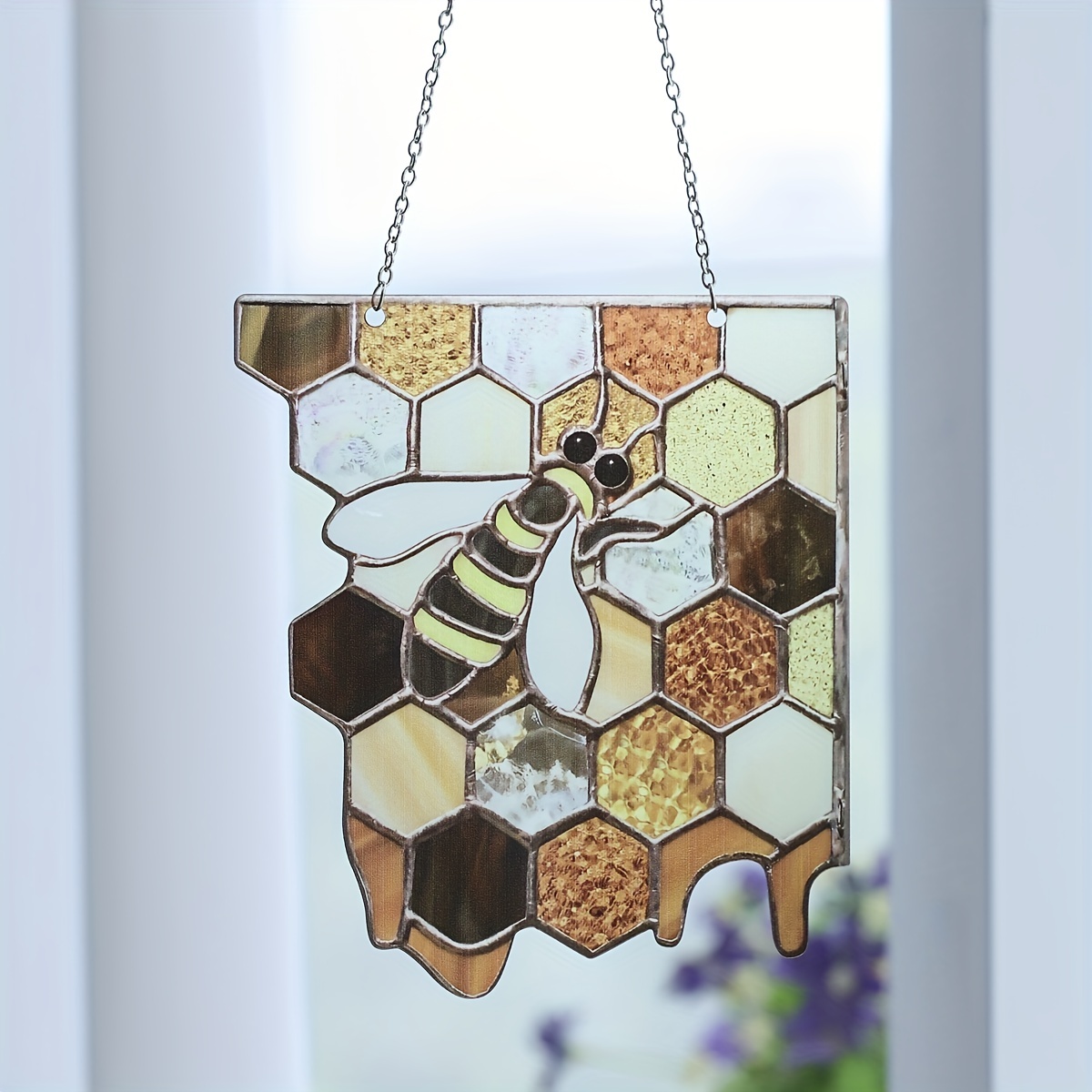 Acrylic Ocean Art Butterfly Honeycomb Pendant Hangings Decoration