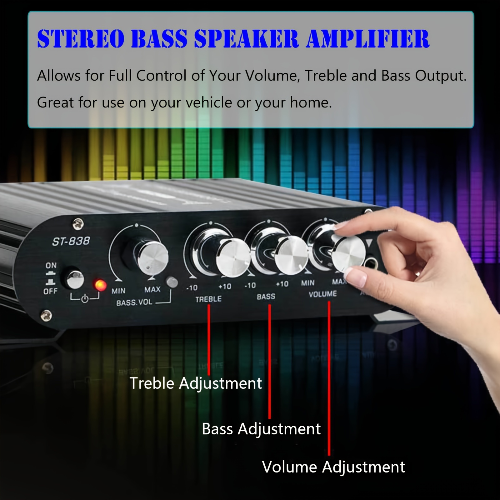 Mini amplificateur audio stereo 2.1