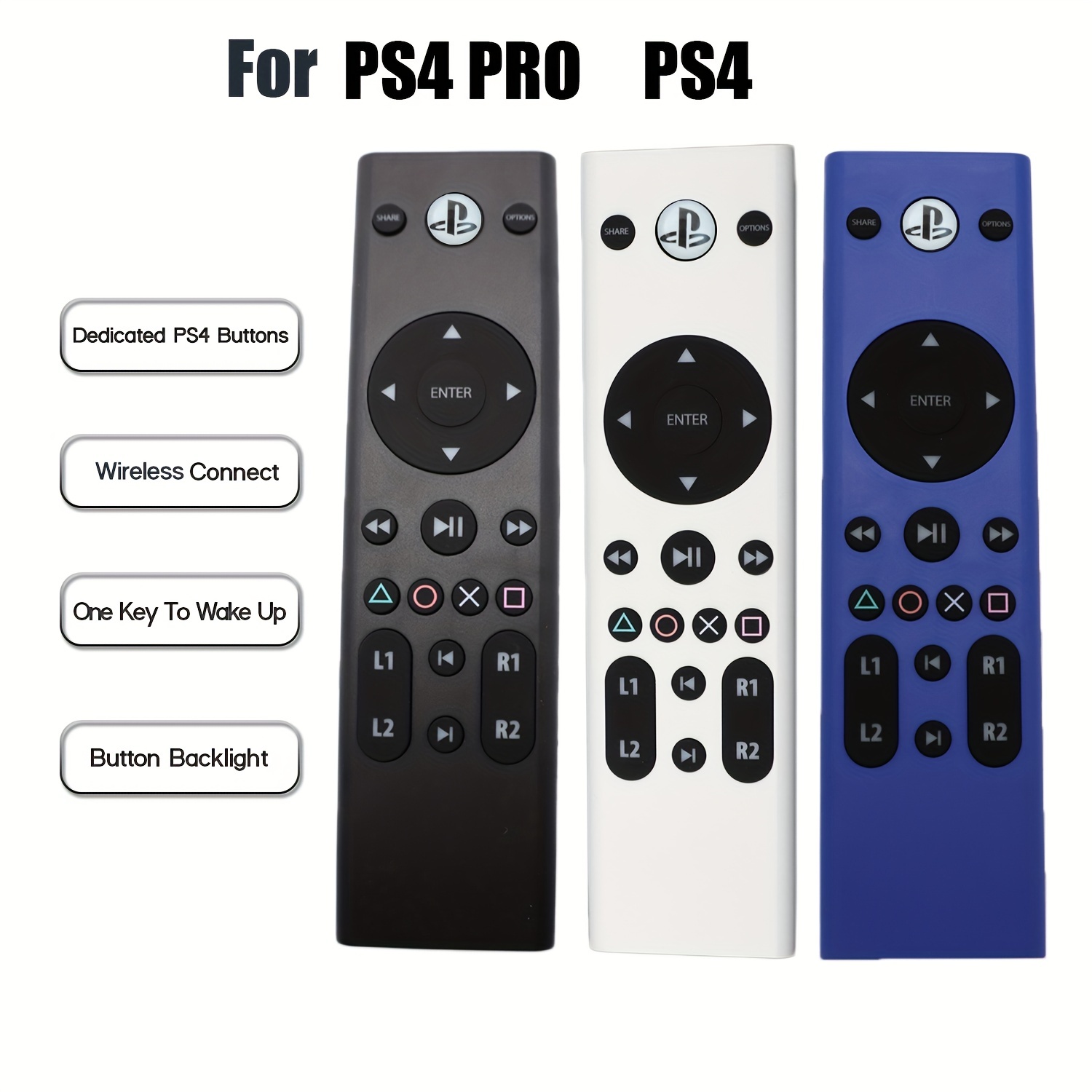 Wireless Media Remote Control Ps4 Pro Slim Playstation4 Game - Temu