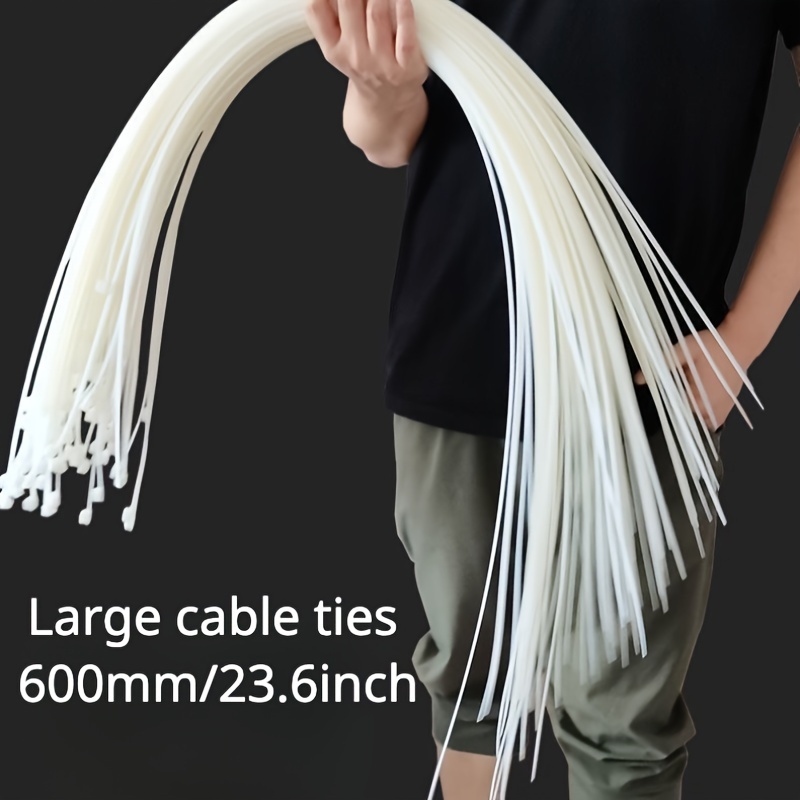 100 Stück Kabelbinder Schwarz Industriequalität Cable Ties 7,6x300