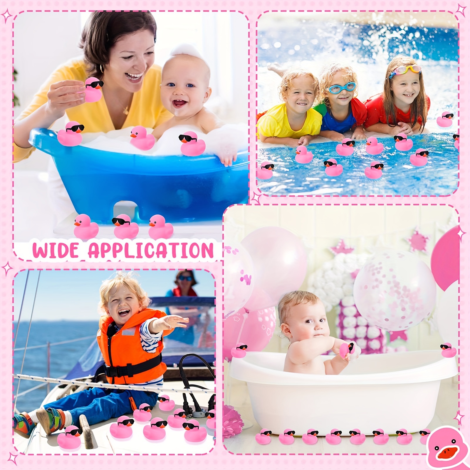 Mini Rubber Ducks Baby Shower Rubber Ducks Bulk Float Bath - Temu