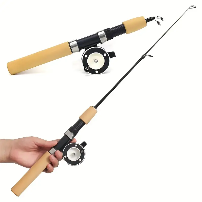 Solid Soft Ice Fishing Rod Lightweight Mini Small Fishing - Temu