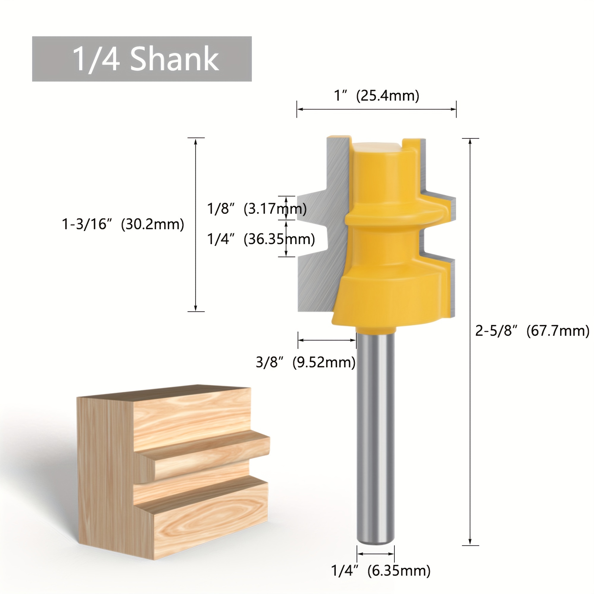 Fresa Legno Fresatrice Gambo 1/4 Pollice - Temu Italy