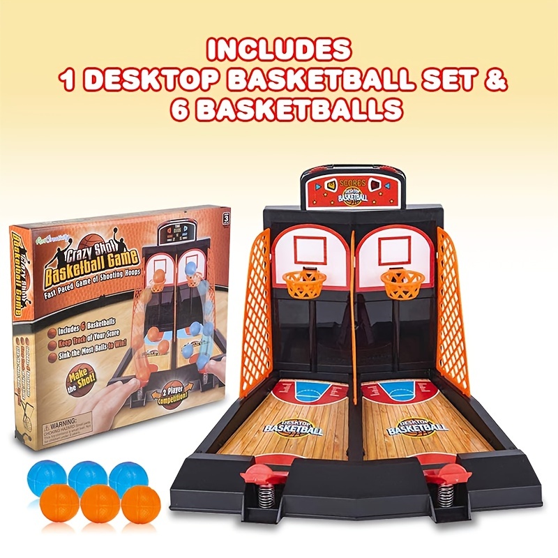 Mini jeu de tir de basket-ball, jouet de basket-ball d'éjection de doigt de  doubles joueurs 