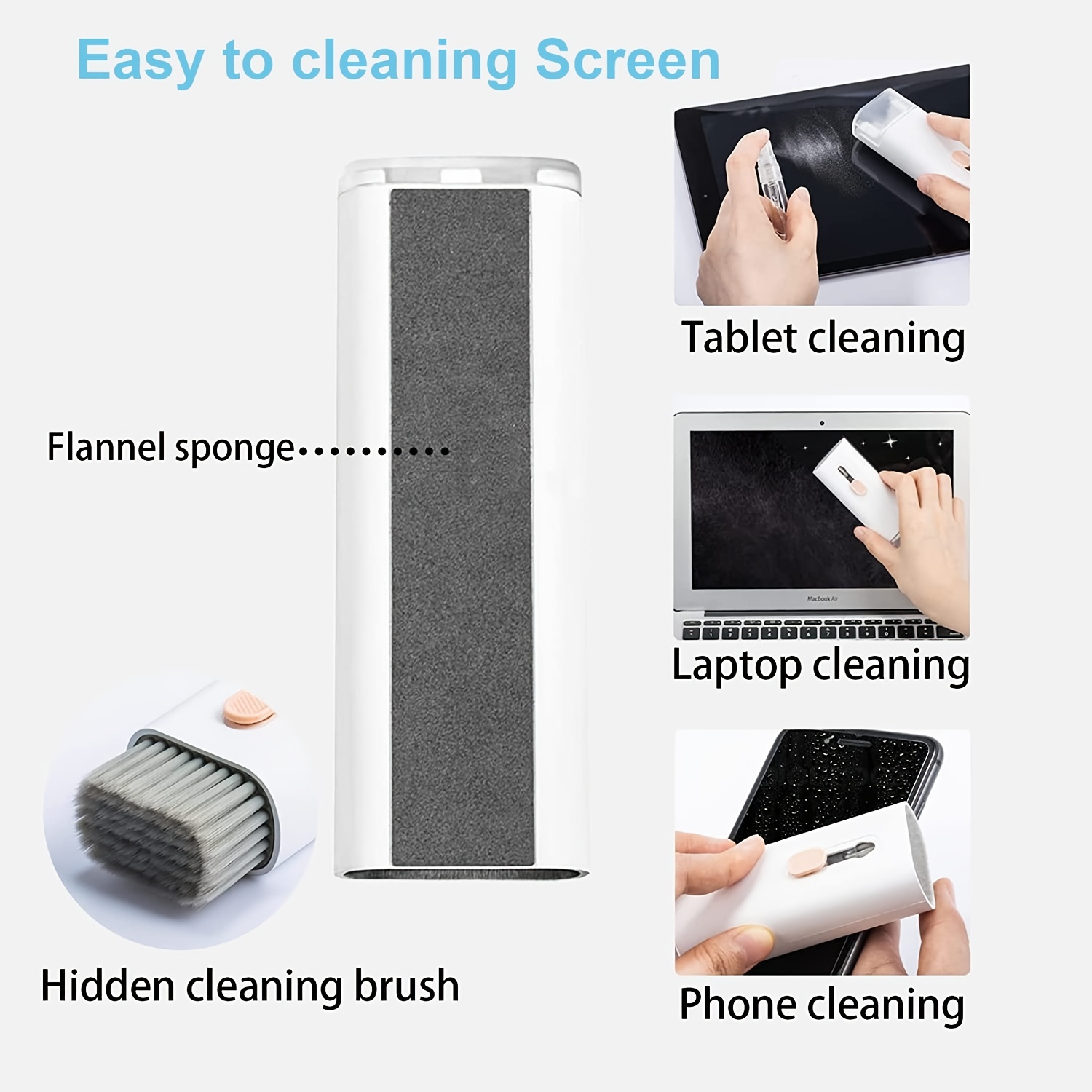 Keyboard Cleaning Kit, Laptop Computer Cleaning Kit, Computer Cleaning &  Repair, Keyboard Cleaner, Pc Cleaning Kit For Macbook Laptop, Keycap  Puller, Anti-static Brush,computer Cleaning Brush - Temu