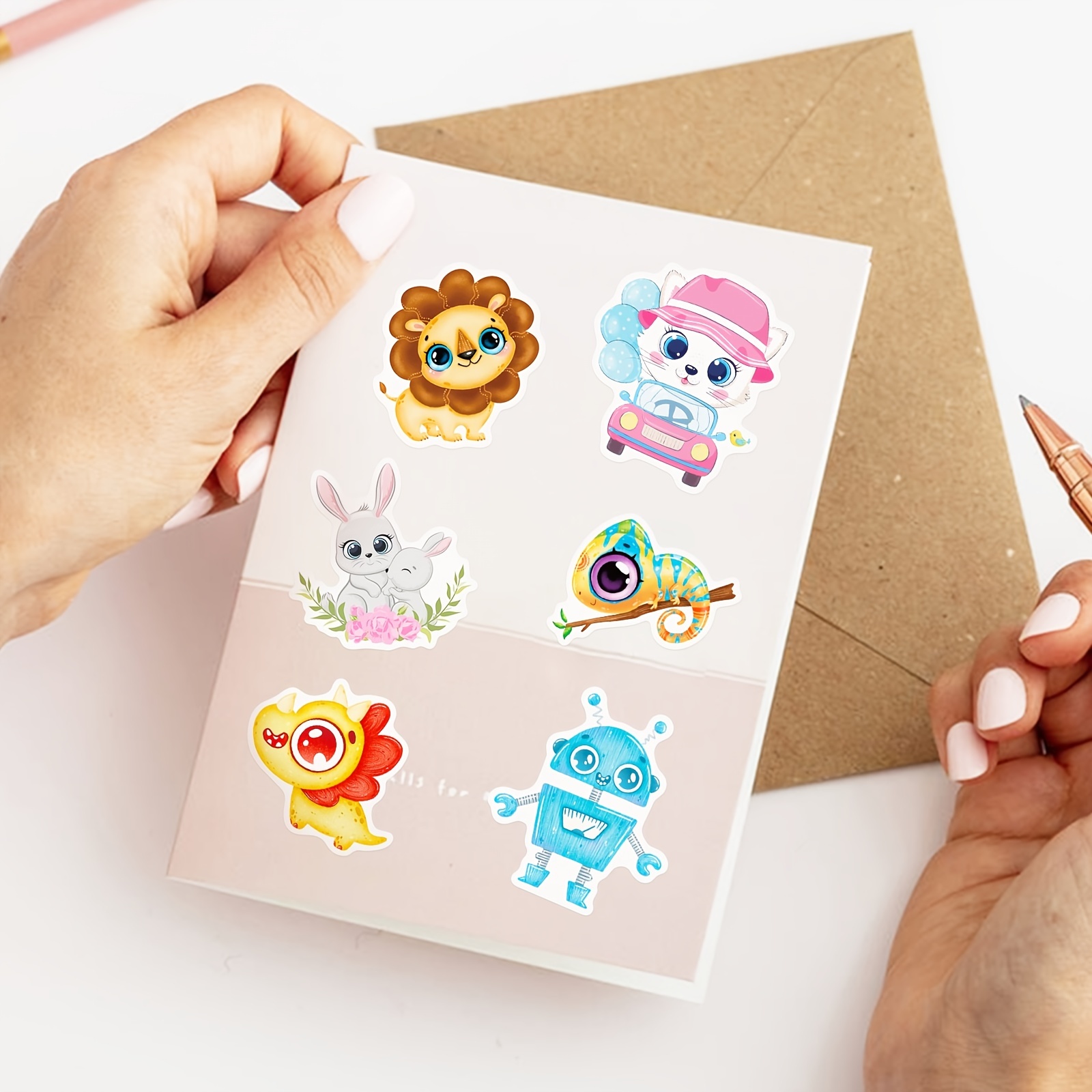 Cute Animal Stickers vinyl Waterproof Stickers For Laptop - Temu