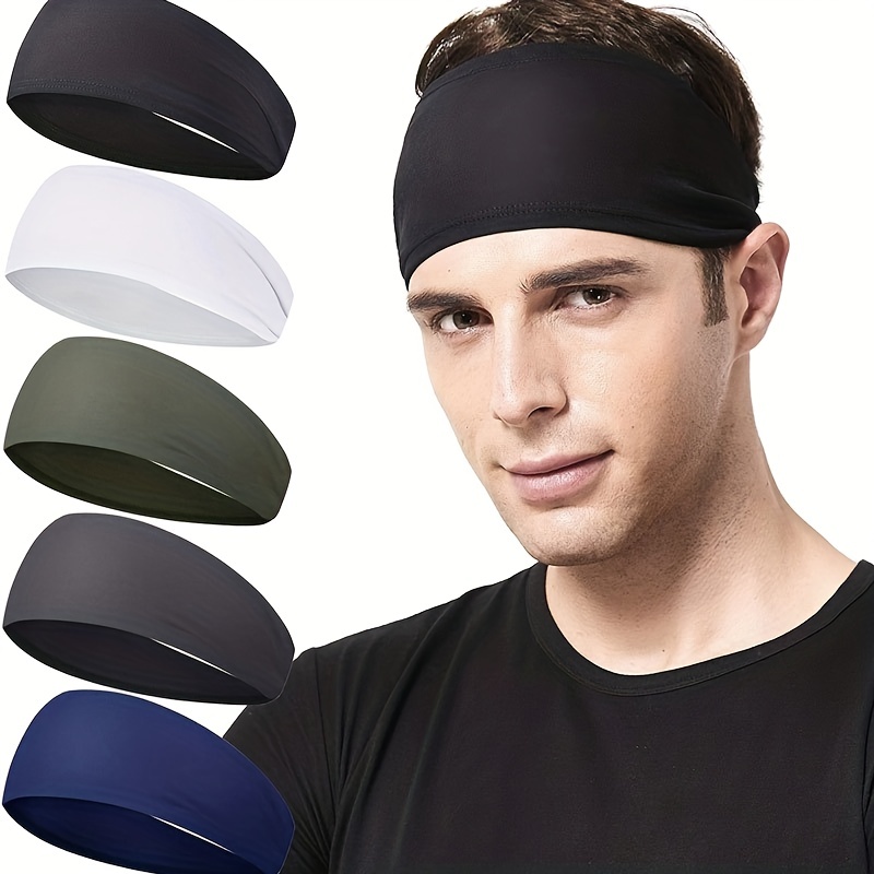 Moisture Wicking Sports Headbands: Perfect For Men & Women's Workouts,  Running, Cycling, Basketball, Gym Exercise & Football! - Temu