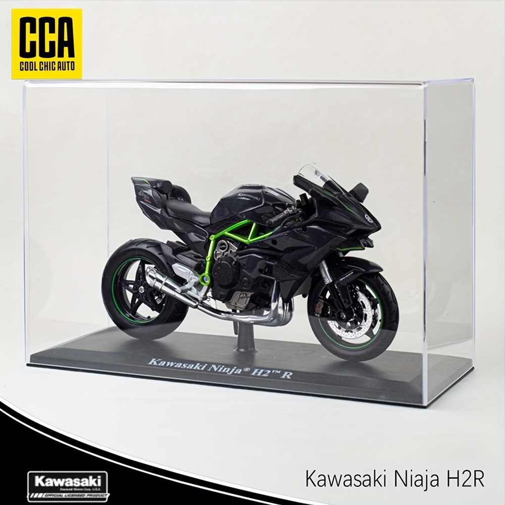 1 12 Kawasaki Ninja H2r Black Motorcycle Model Ornament Toy Temu