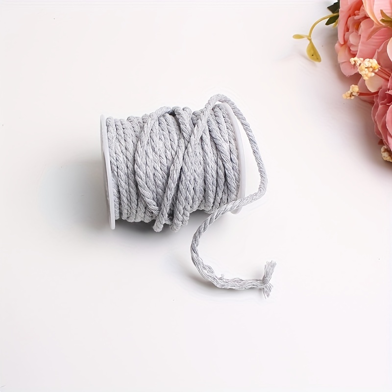 Monochrome Cotton Rope Diy Hand Woven Rope X 100yards - Temu