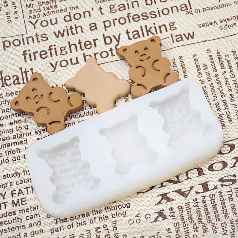 Cute Bear Chocolate Mold - 3d Silicone Cartoon Candy Mold For Diy Cake  Decorating And Baking - Kawaii Fondant Mold With Bowtie - Perfect Kitchen  Gadget And Home Kitchen Item - Temu