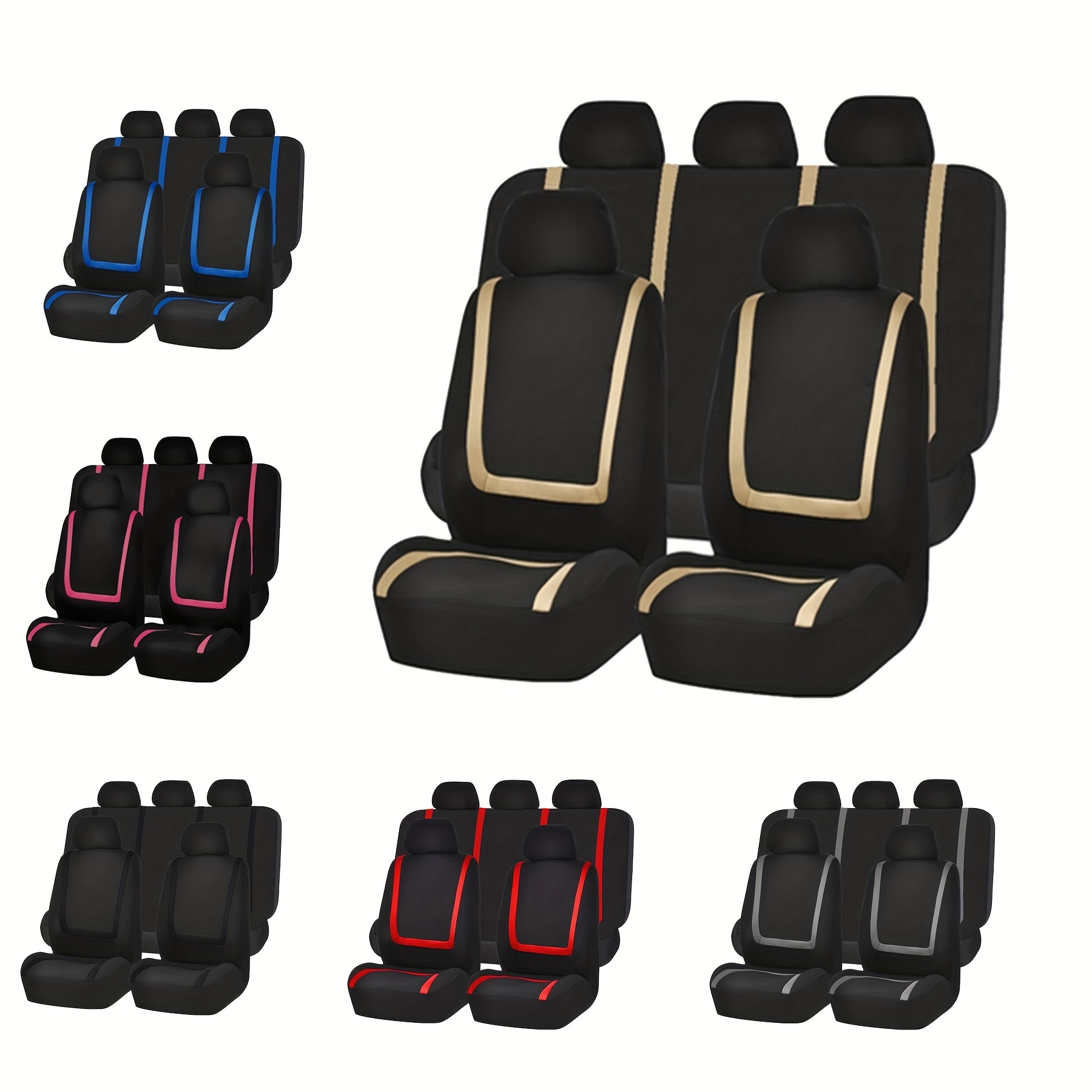 9 Pcs Set Universal Car Seat Interior Accessories