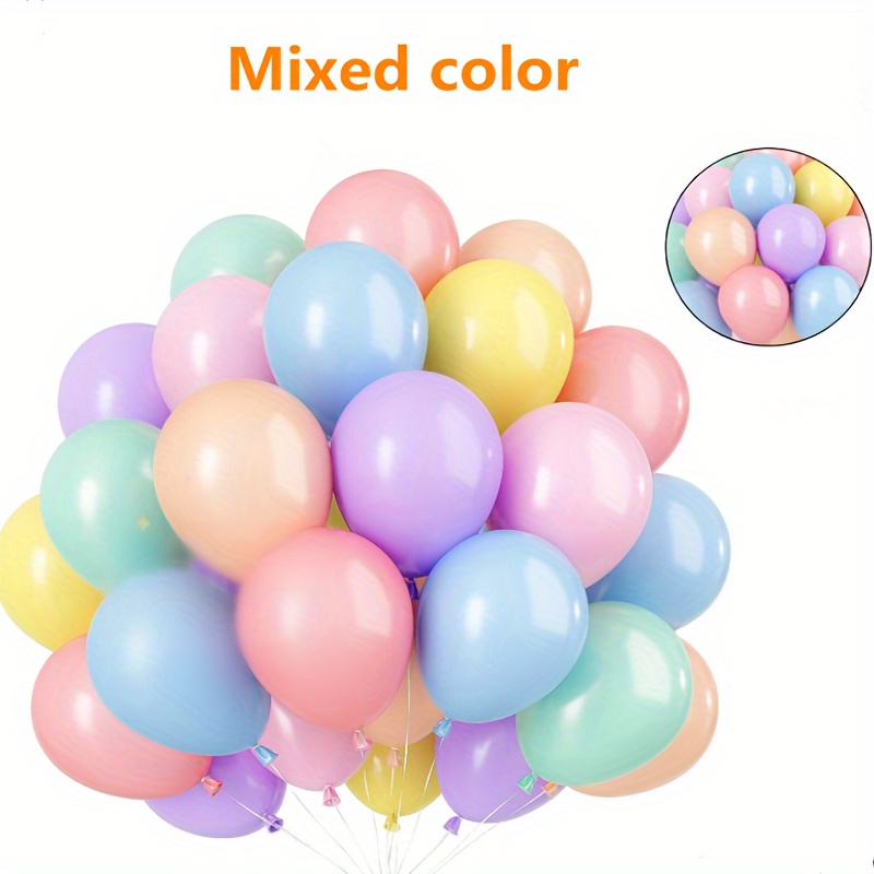 

50pcs, Colorful Latex Balloon Set, Wedding Decor, Birthday Decor, Anniversary Decor, Graduation Decor, Holiday Decor, Celebration Decor, Theme Event Decor, Indoor Decor, Party Decor Supplies