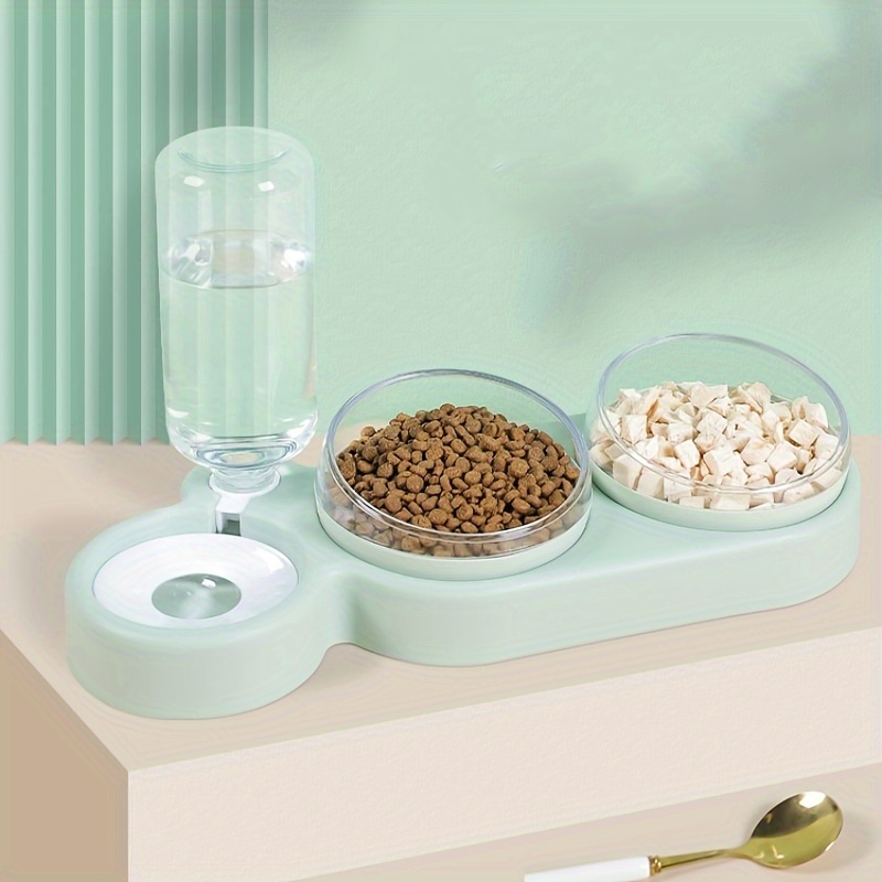 Automatic Cat Feeder and Water Dispenser Raised Pet Food and Water Feeder  Bowls