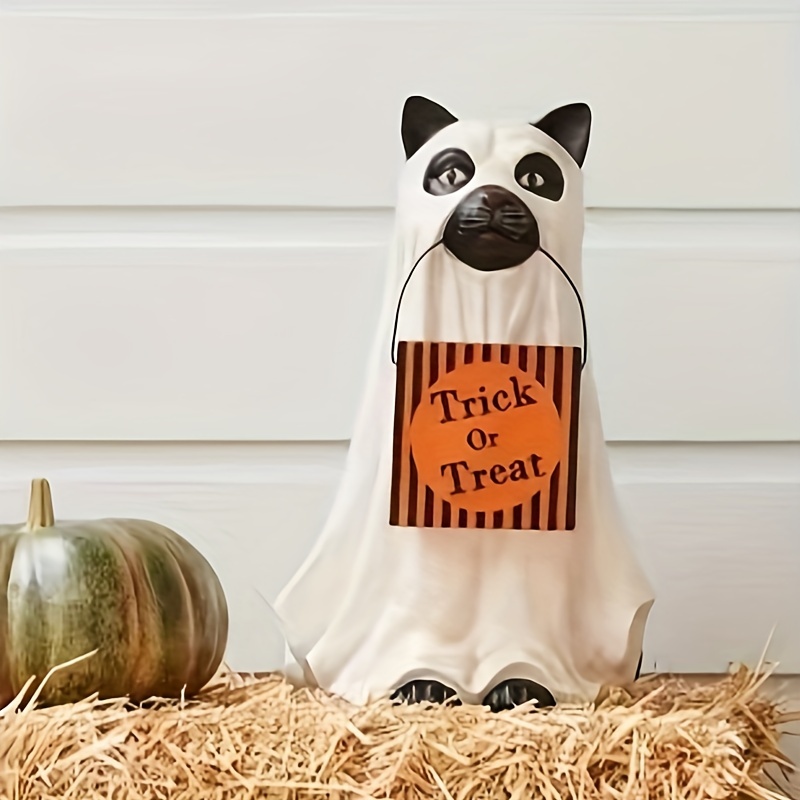 Ghost Dog Straw Topper | Straw Buddy | Straw Charm | Straw Decoration