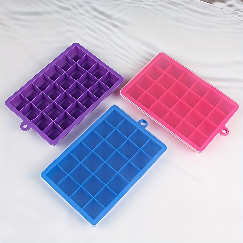 1pc Multi-grid Ice Cube Mold With 1pc Ice Shovel, Purple Ice Tray For  Kitchen