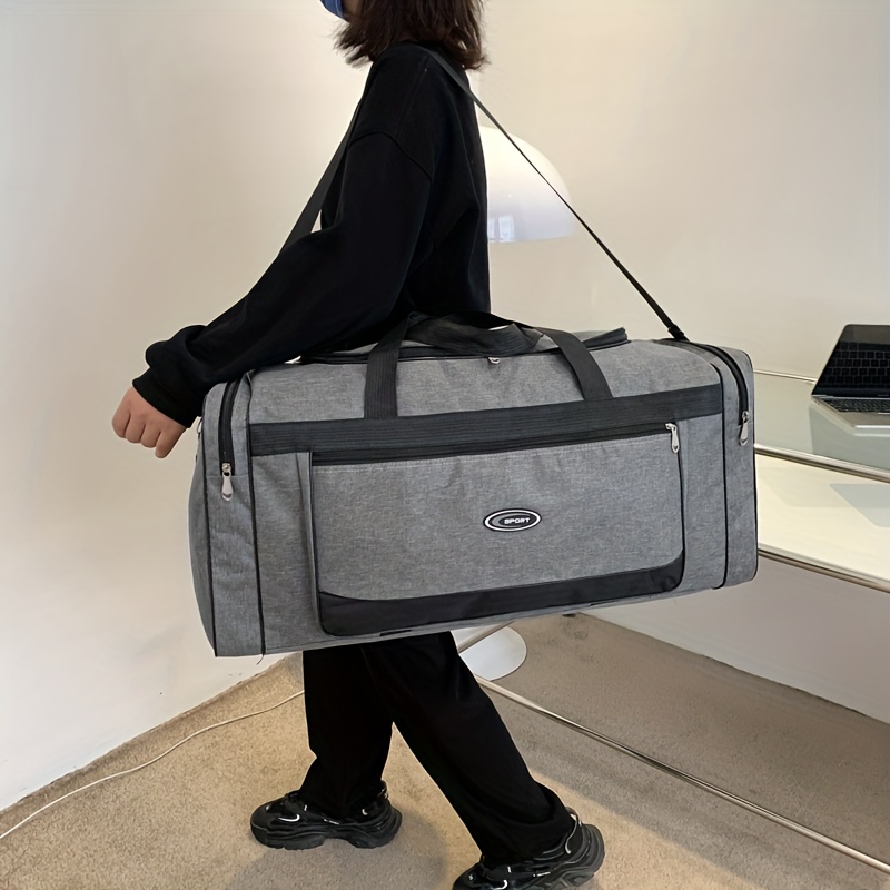 Portable Checkerboard Pattern Sports Gym Bag, Large Capacity Travel Duffle  Bag, Lightweight Weekender Overnight Bag - Temu Germany