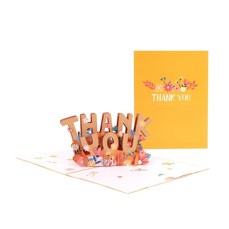 Thank You Greeting Cards, Pop Up Thank You Cards