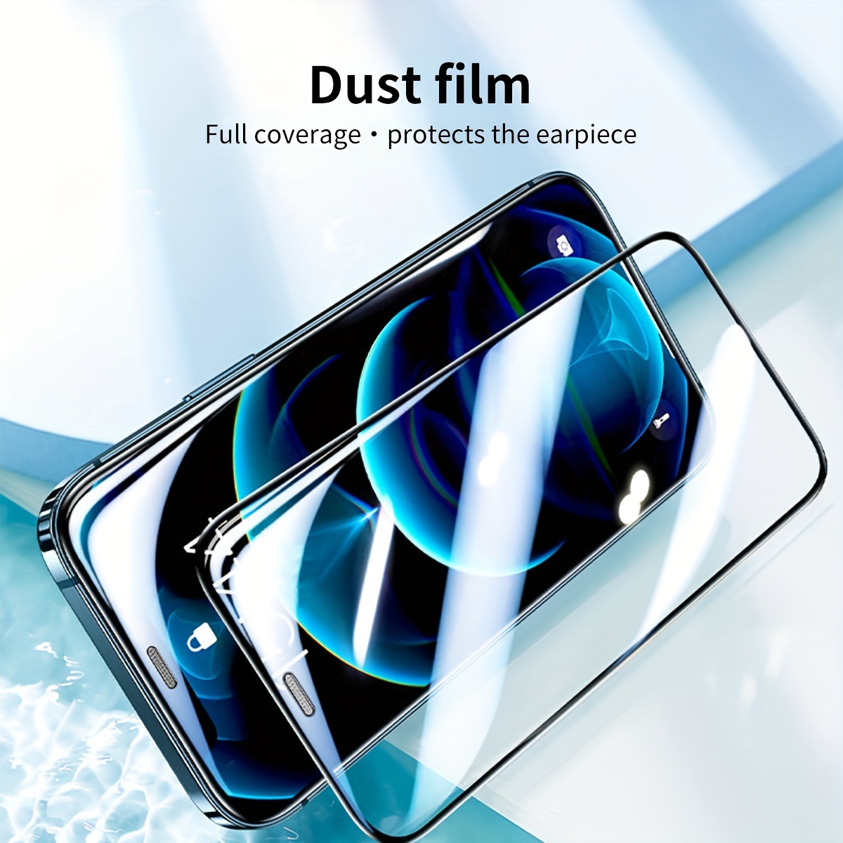 Screen Protection Film With Dust proof Net For Iphone 14 - Temu