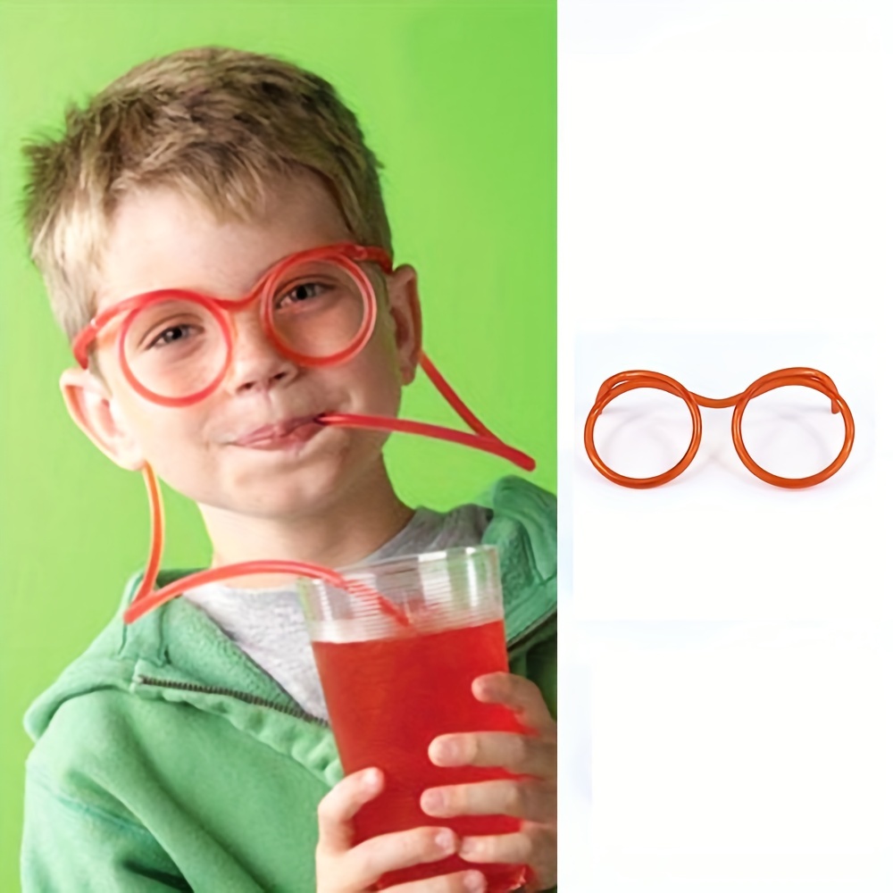 Boys Girls Teen Funny Flexible Drinking Straw Glasses - Temu