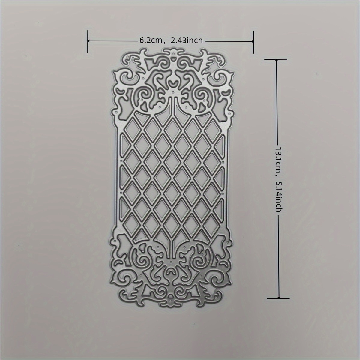 Vintage Hollow Grid Die-cut Card Background Template