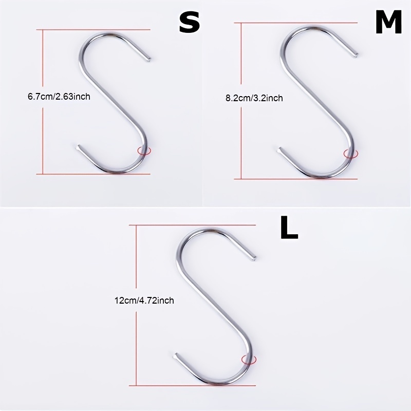 Stainless Steel S hook Hanger Multi purpose Hangers Hanging - Temu