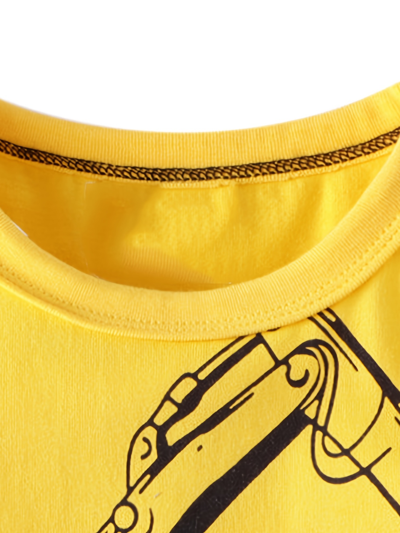 Carters 2T-8 - Camiseta de manga corta para niños (amarillo/excavador, 2T),  Amarillo