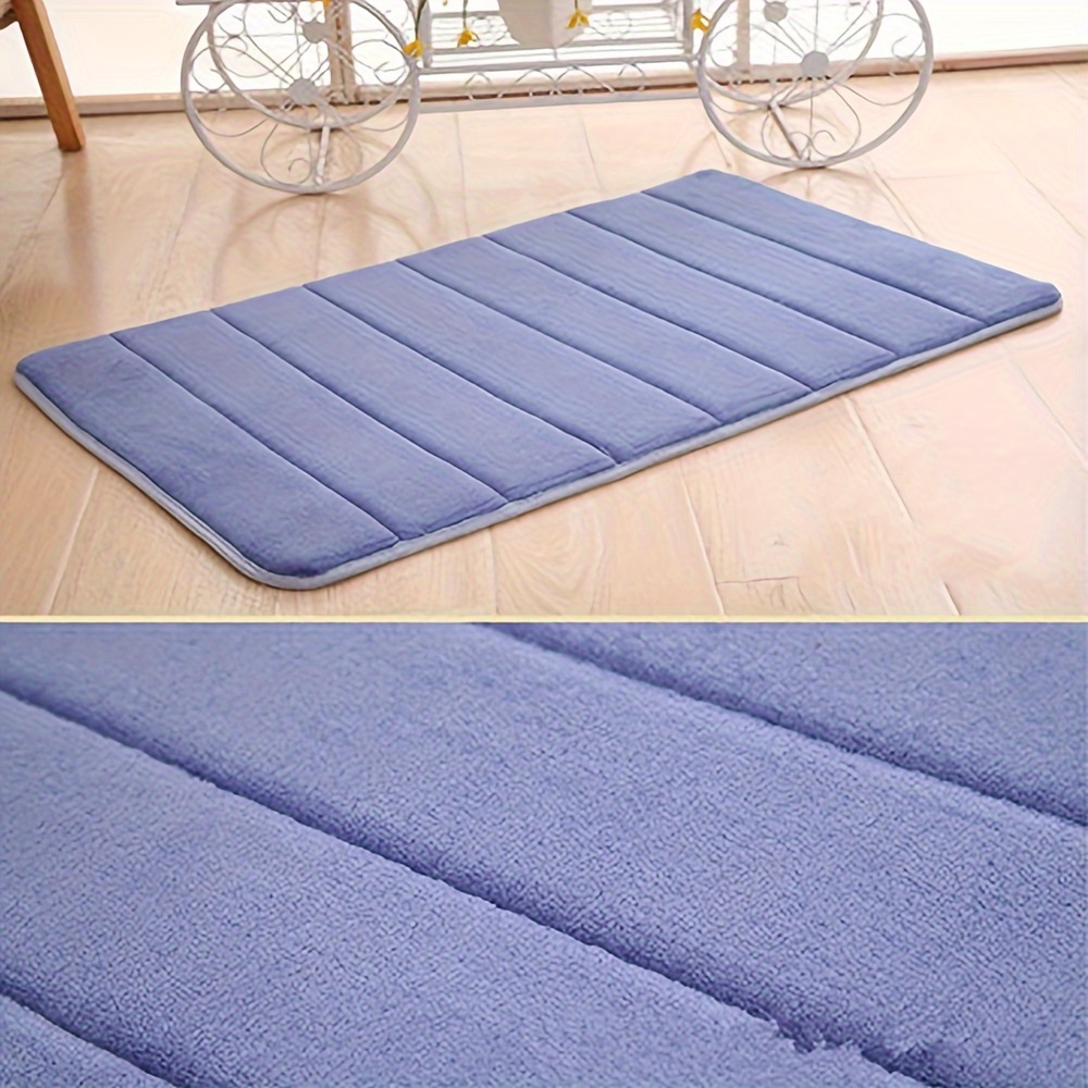 Memory Foam Bath Mat, Soft and Comfortable, Super Water Absorption,  Non-Slip, Thick, Machine Wash, Easier to Dry for Bathroom Floor Rug 