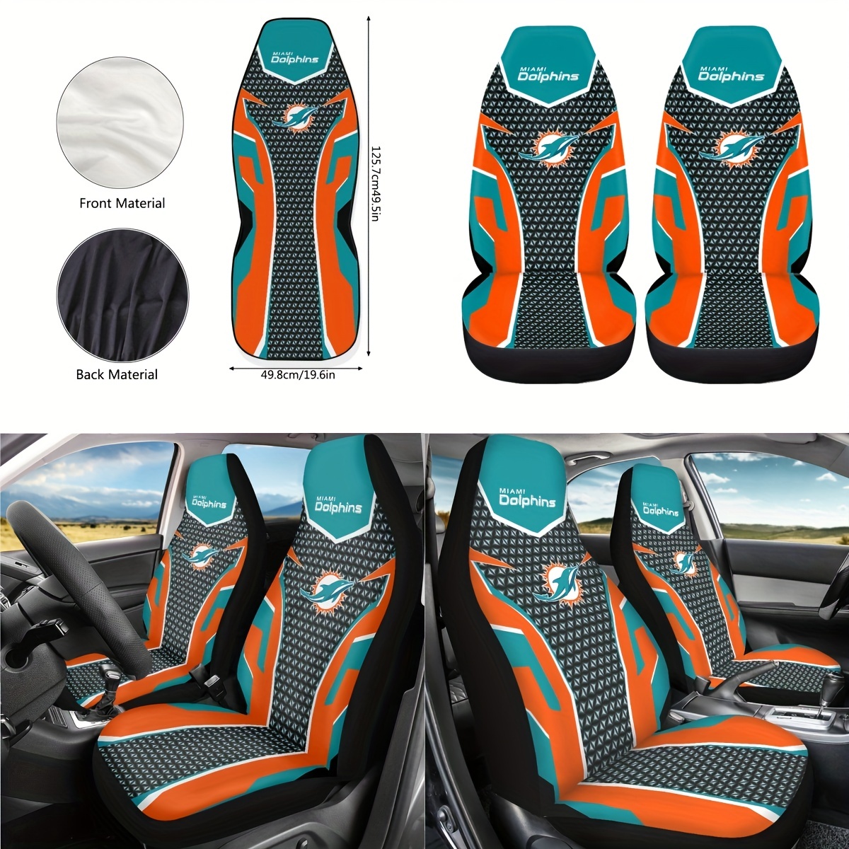 Miami Dolphins Seat Cover