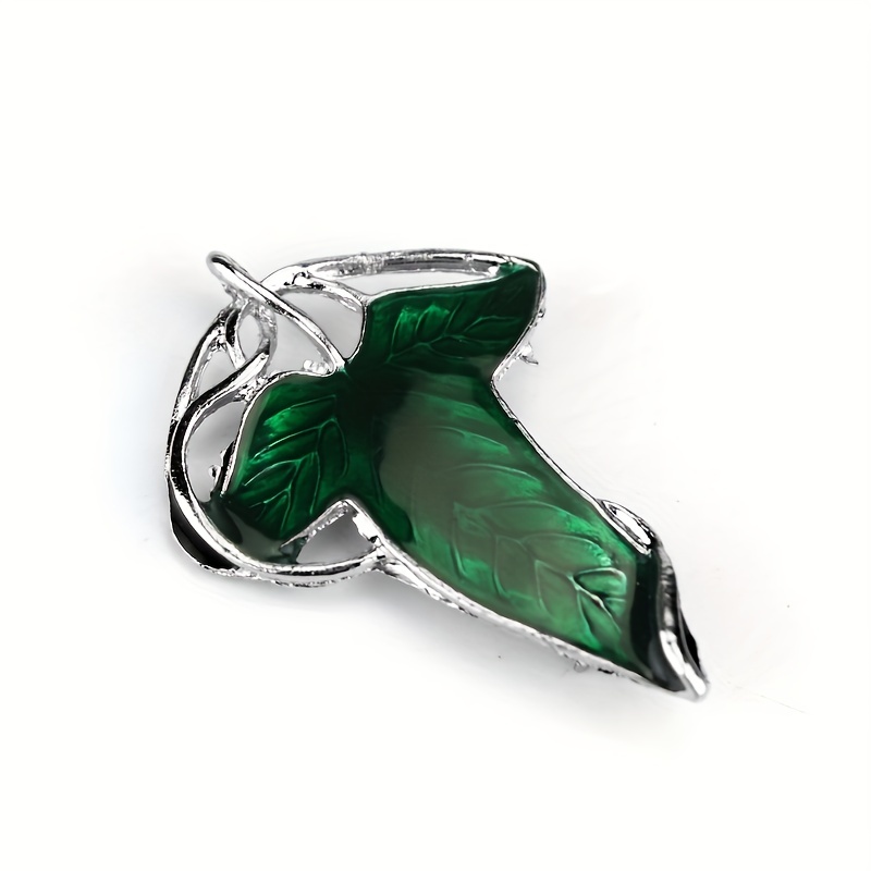 Leaf Shape Alloy Brooch Chest Flower Pin For Men