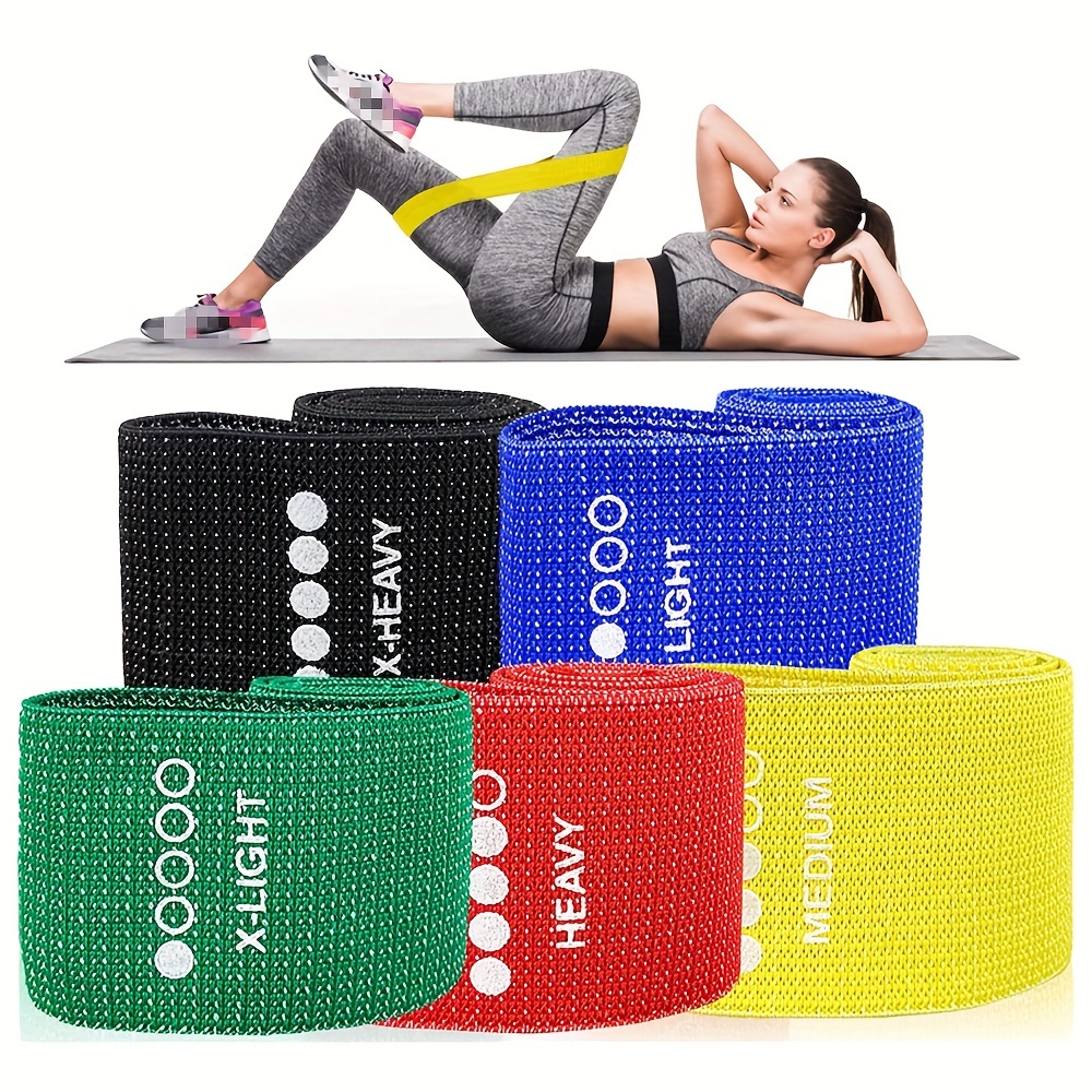 Fabric Resistance Bands 5 Different Resistance Levels - Temu
