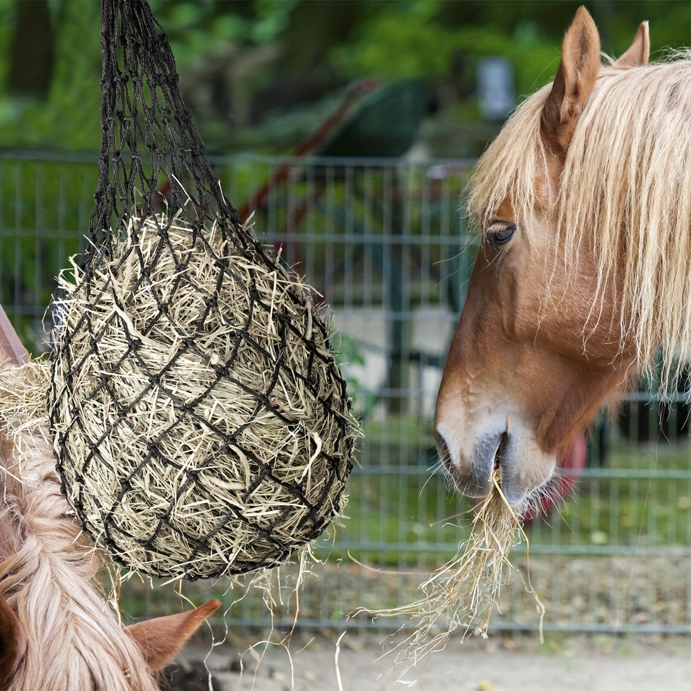 Borsa Per Mangiatoia Per Fieno Per Cavalli, Borsa Per Balle Di Fieno  Sospesa, Borsa Per Alimenti Per Cavalli Portatile Con Cinghia Regolabile  Con Piccoli Fori Per Nutrire Cavalli, Bovini E Pecore Nell 