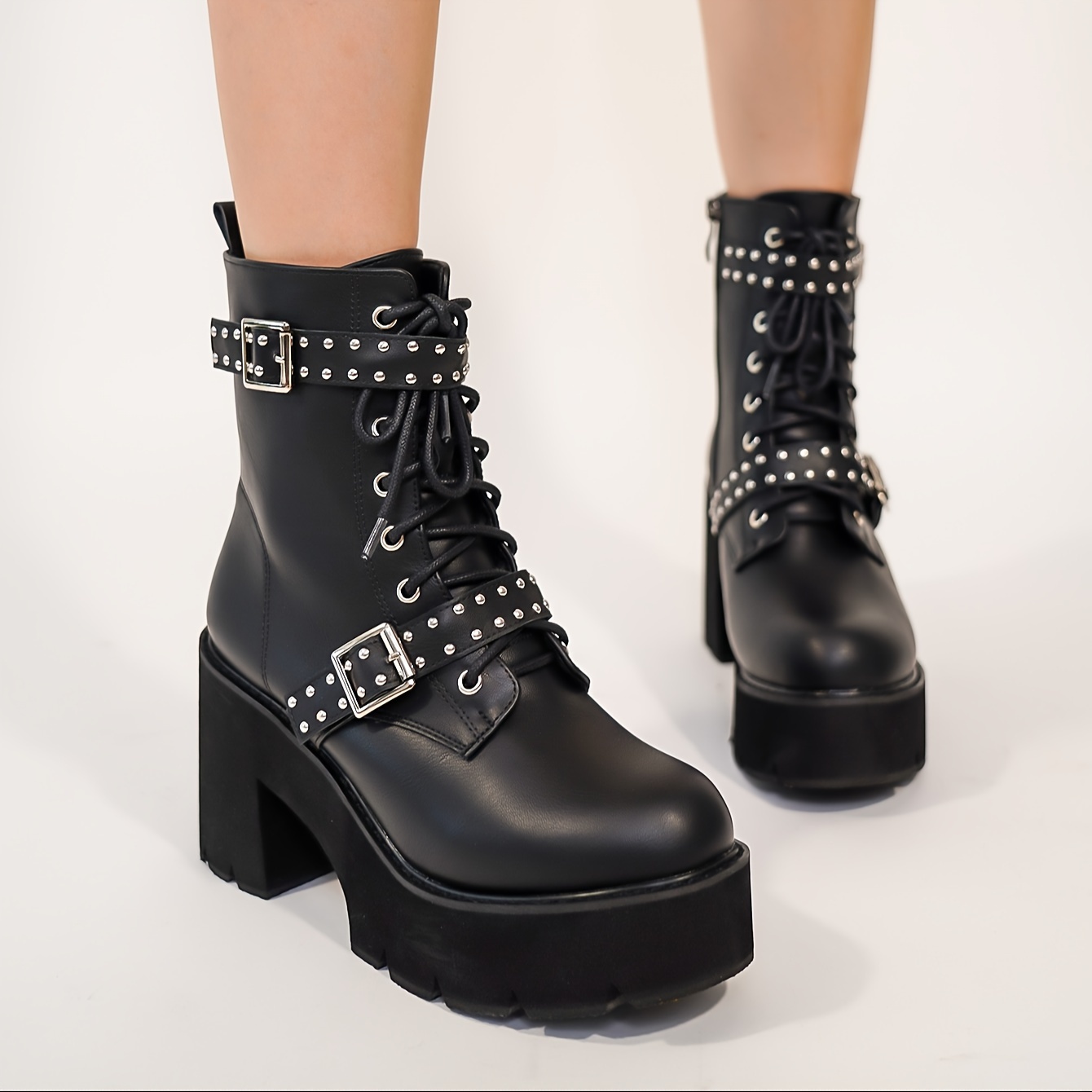 Bottes Femme Chaussure Avec Semelle CompensÃ©e Bottes Talon